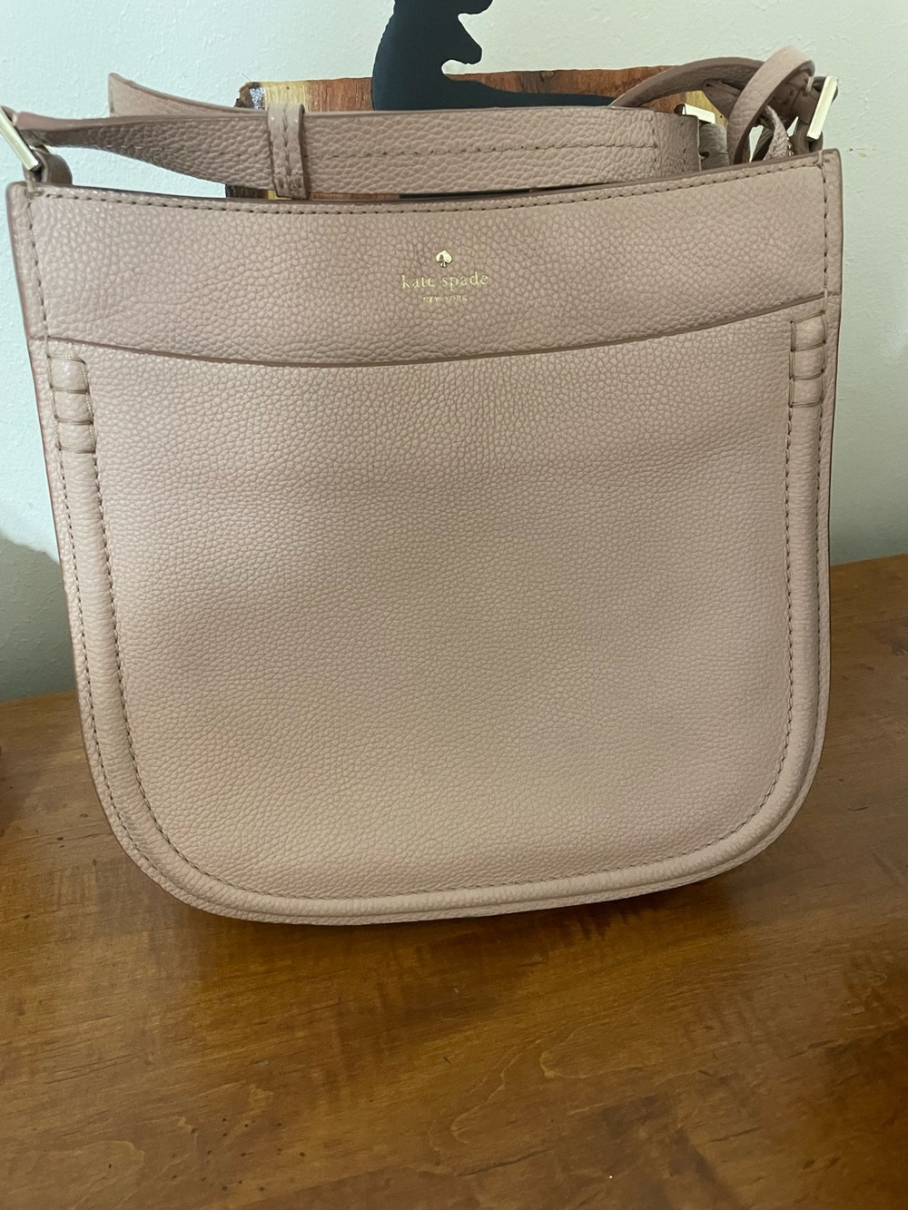kate spade Pebbled Leather Crossbody in Blush